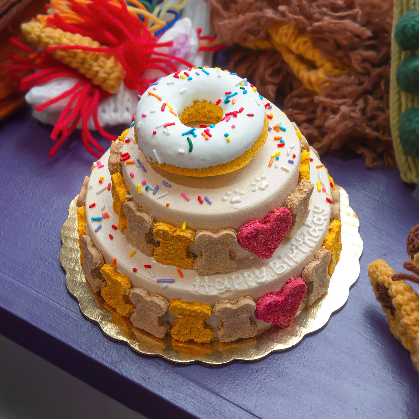 Bones Dog Bakery Donut Cake